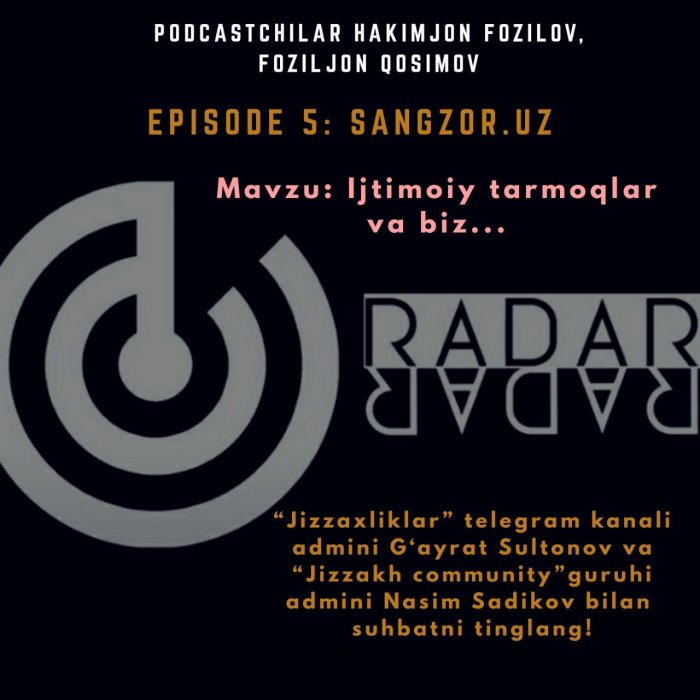 Podcast: Радарда ижтимоий тармоқлар мавзуси (5 эпизод)