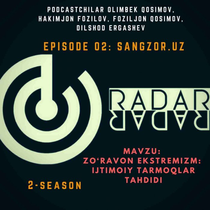 Radar podcast (2-seasone, 2-episode) «Эктремизм тарғиботида ижтимоий тармоқлар таҳдиди»
