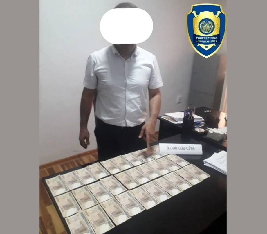 Қашқадарёда ҳокимлик котиби қўлга олинди