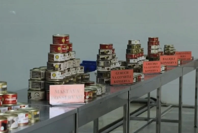 Чирчиқда ҳарбийлар учун индивидуал рацион ишлаб чиқариш заводи очилди