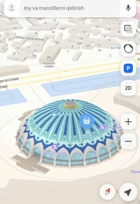 Yandex Maps’да Ўзбекистондаги обидаларнинг уч ўлчамли моделларини кўриш имкони яратилди