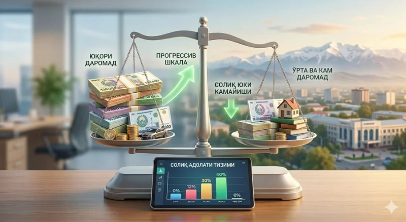 Солиқ адолати: Ўзбекистон жисмоний шахслар даромад солиғининг прогрессив шкаласига қайтиши керакми?