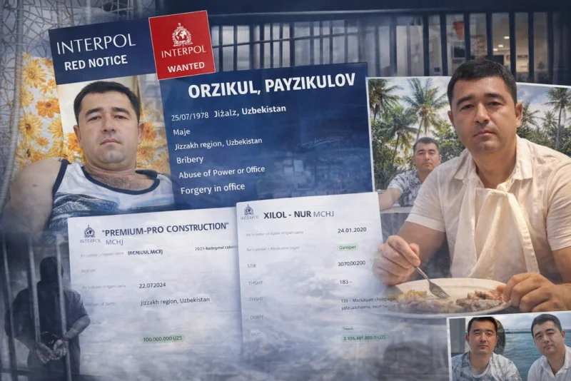 Жиззахлик «қурувчи» Интерпол қидирувида: Орзиқул Пайзиқулов ким ўзи?