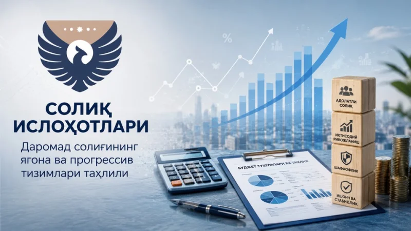 Солиқ сиёсатидаги ислоҳотлар: Даромад солиғининг ягона ва прогрессив тизимлари таҳлили