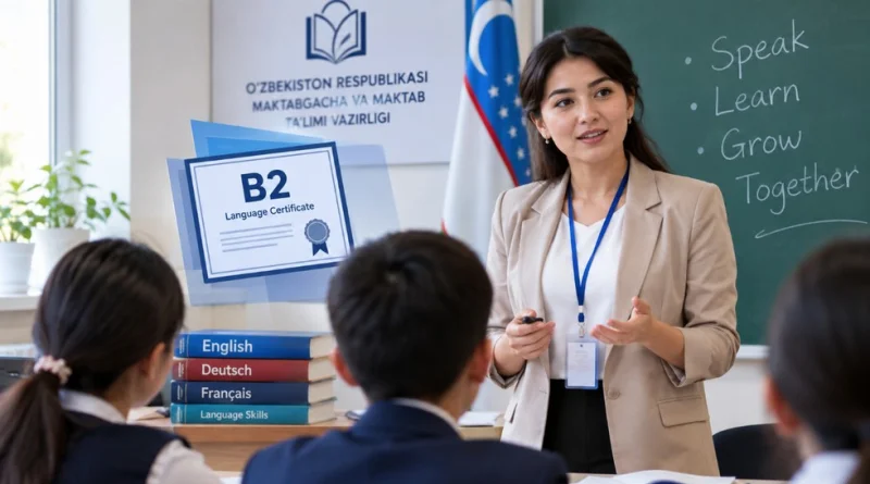 B2 сертификати йўқ ўқитувчилар ҳозирча ишлашда давом этади